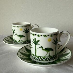 Sona espresso cup and saucer set of 2  (New).
